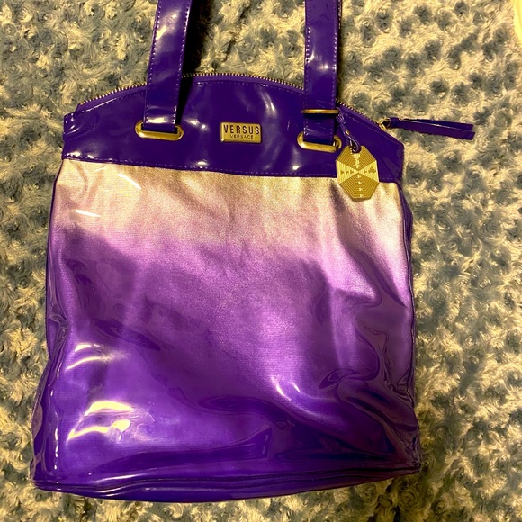 versace vinyl tote